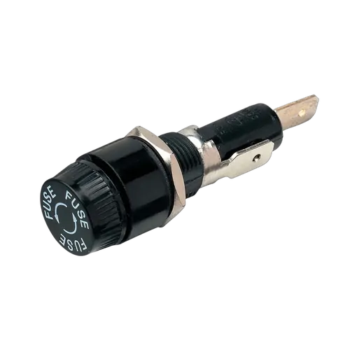 Narva Panel Mount Glass Fuse Holder With Push On Terminal (Blister Pack Of 1)