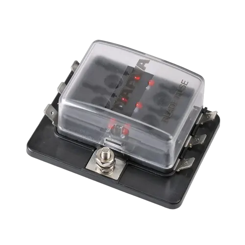 Narva 6-Way Standard Ats Fuse Box With Led Fault Indicators, Single Power-In Terminal (Bulk Pa