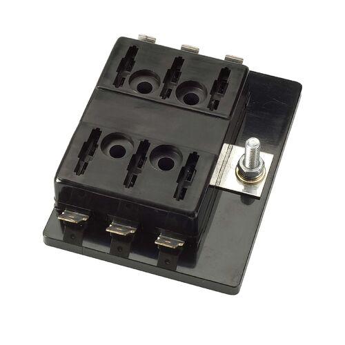 Narva 6-Way Standard Ats Blade Fuse Or Plug-In Type Circuit Breaker Block
