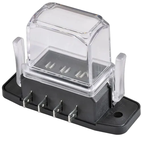 Narva 4-Way Ats Fuse Box With Tall Transparent Cover, Gasket And 8 Terminals (Pack Of 10)