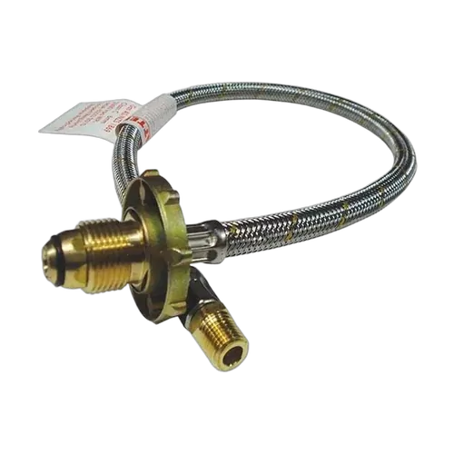 Coast To Coast S/S Flexible Hose 600mm w/ Hand Wheel For Single Bottle Kit. 6Sch0600