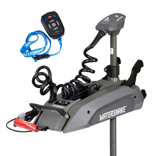 Watersnake Stealth 65lb/54" Remote Control Bow Mount Electric Motor