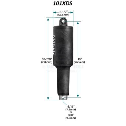Lenco Trim Tab Actuator 101XDs 12V 57mm Stroke 3/8 Mount