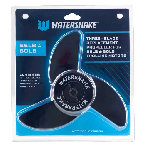 WATERSNAKE 3-BLADE PROP KIT - REINFORCED NYLON - SUIT 65LB & 80LB MOTORS