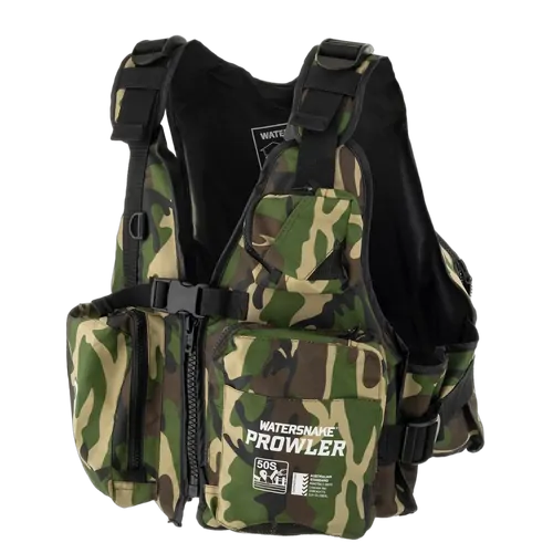 Watersnake Prowler Kayak Vest Level 50 Camo Adult - X-Large 70Kg + (Chest Sz 120-135Cm)