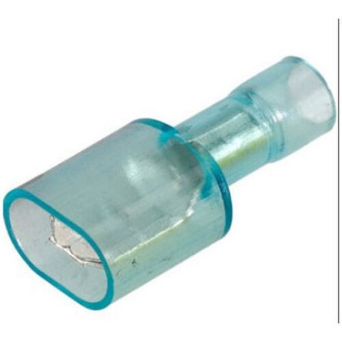 Narva Fully Insulated - 6.3 X 0.8mm Male Blade Terminal - Blue (50 Pack)