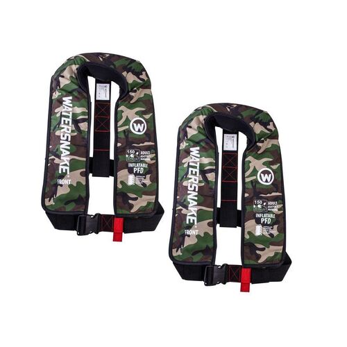 2X Watersnake Manual Inflatable PFD Level 150 Camo