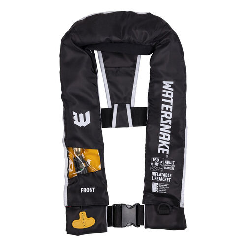 Watersnake Inflatable Manual Level 150 Black with Window ( Chest Sz 80-140cm )