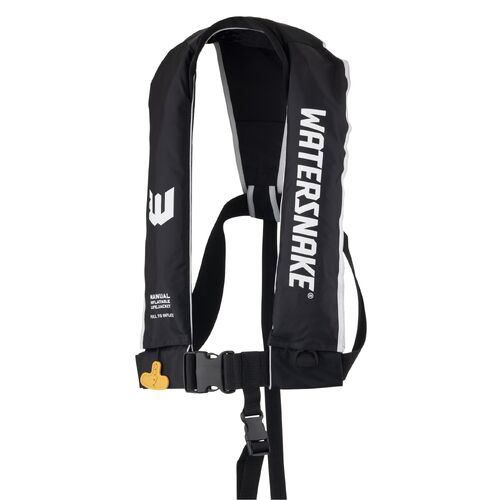 Watersnake Inflatable Manual Level 150 Black (Chest Sz 80-140cm) AS4758.1:2022 - poly bag
