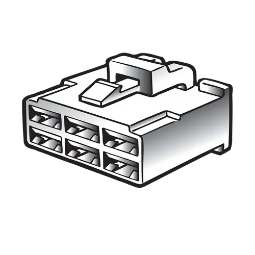 Narva 6 Way Male Quick Connector Housing (10 Pack)
