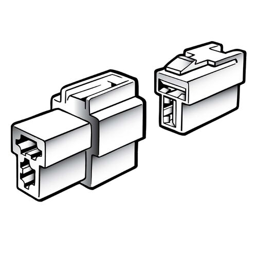 Narva 2 Way Male Quick Connector Housing (2 Pack)