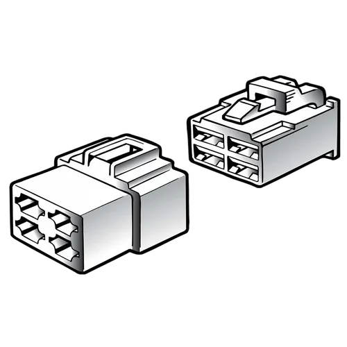 Narva 4 Way Male Quick Connector Housing (2 Pack)