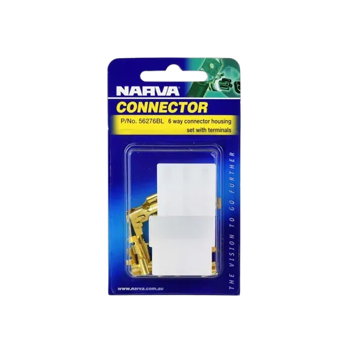 Narva 6 Way Male Quick Connector Housing (2 Pack)