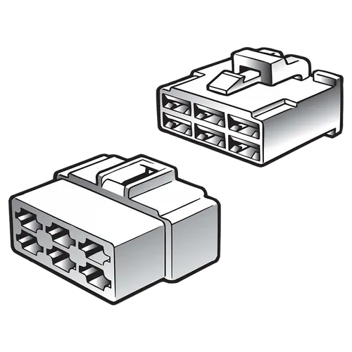 Narva 8 Way Male Quick Connector Housing (2 Pack)