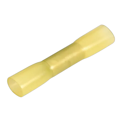 Narva 6.3 X 0.8mm Adhesive Lined Male Blade Terminal Yellow (50 Pack)