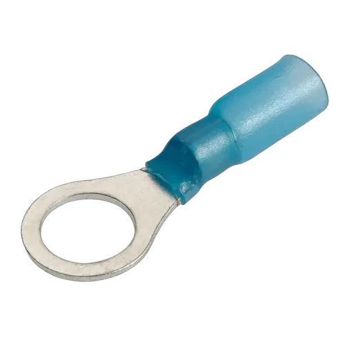 Narva 5.0mm Adhesive Lined Ring Terminal Blue (50 Pack)