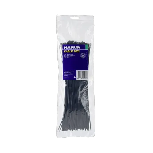 Narva Cable Tie 3.6 X 300mm (100 Pack)