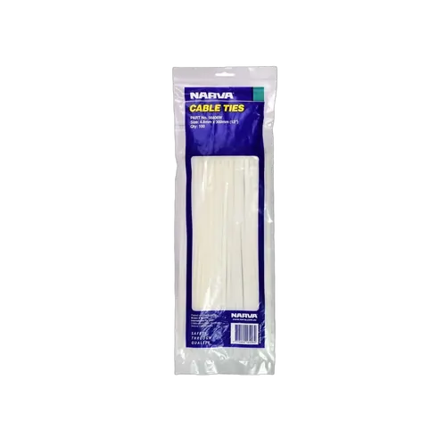 Narva Cab. Tie White 4.8X300mm (100)