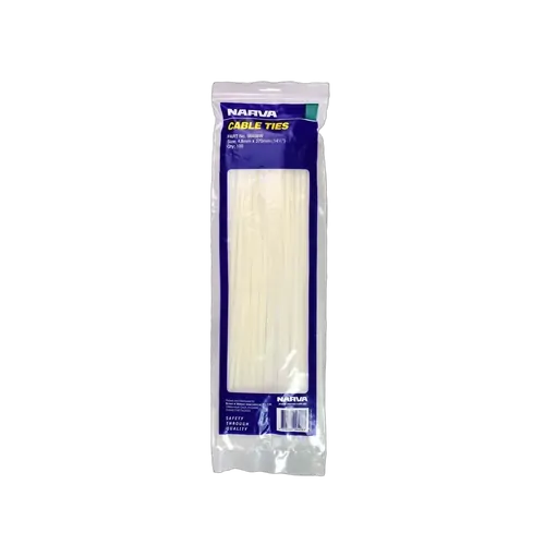 Narva Cab. Tie White 4.8X370mm (100)