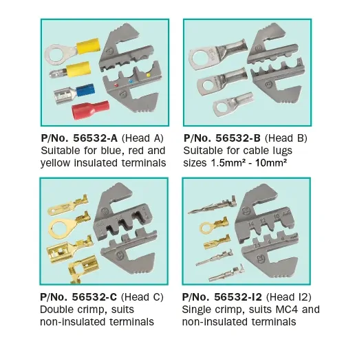 Narva Professional Ratchet Crimping Kit