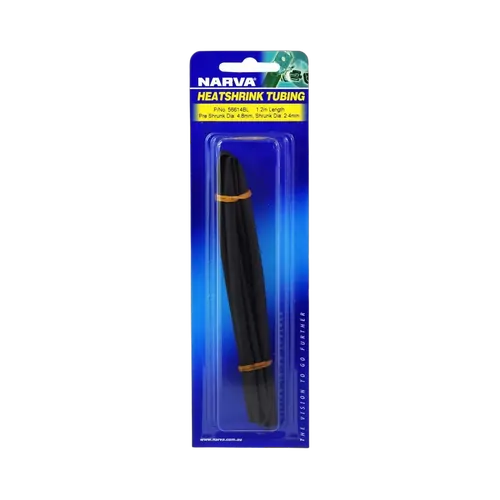 Narva 4.8mm Black Heatshrink (1.2M)