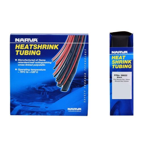 Narva 19mm Black Heatshrink (1.2M)