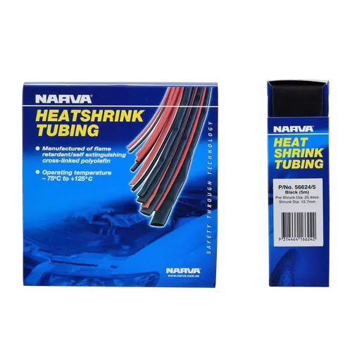 Narva 19mm Black Heatshrink Tubing Dispenser (5M)