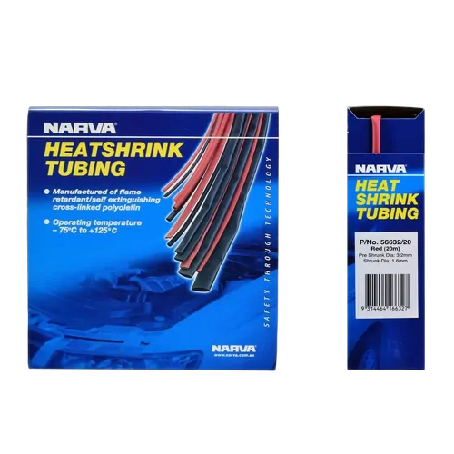 Narva 3.2mm Red Heatshrink Tubing Dispenser (20M)