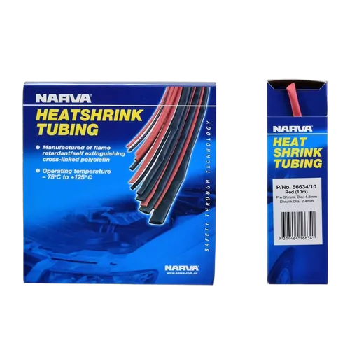 Narva 4.8mm Red Heatshrink Tubing Dispenser (10M)