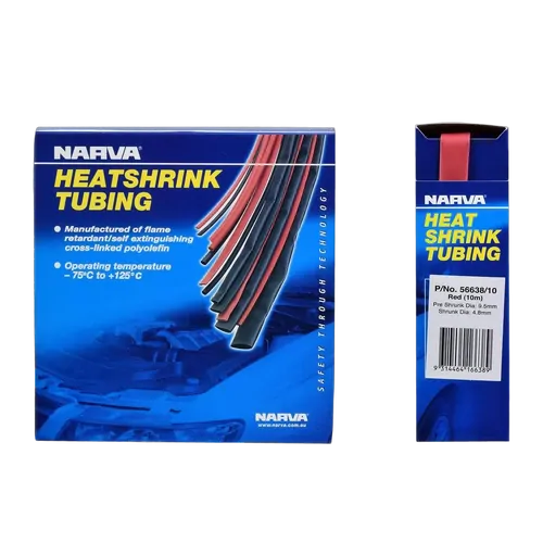 Narva 9.5mm Red Heatshrink Tubing Dispenser (10M)