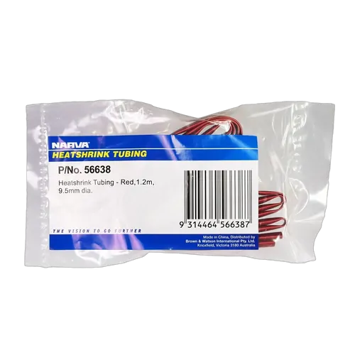 Narva 9.5mm Red Heatshrink (1.2M)