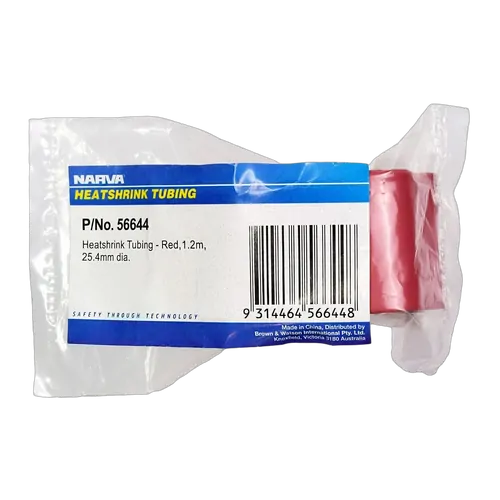 Narva 24.5mm Red Heatshrink (1.2M)
