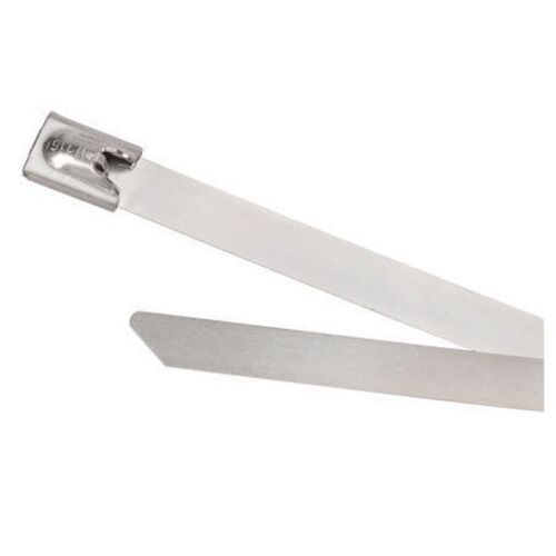 Narva Self-Locking Stainless Steel Cable Tie 4.6 X 201mm (50 Pack)