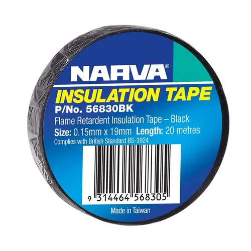 Narva 19mm Flame Retardant Insulation Tape (Black)
