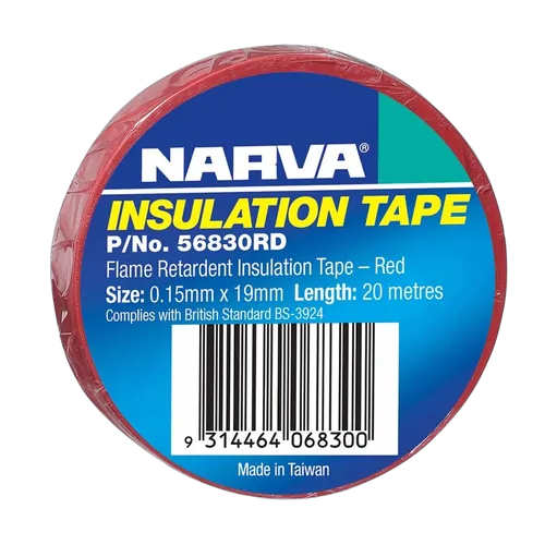 Narva 19mm Flame Retardant Insulation Tape (Red)