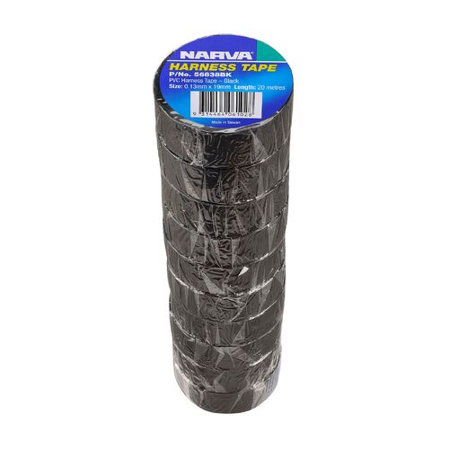 Narva 19mm PVC Harness Tape Black (10 Rolls)