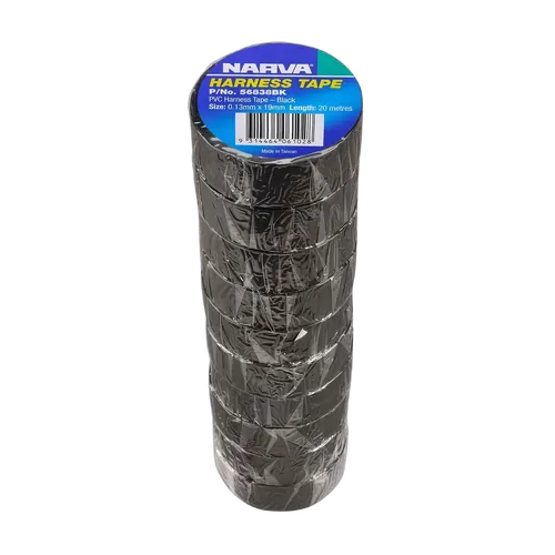 Narva 19mm PVC Harness Tape Black (10 Rolls)
