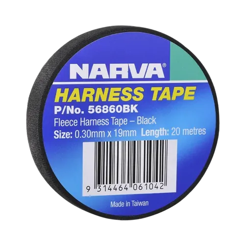 Narva 19mm Pet Fleece Harness Tape Black (1 Roll)
