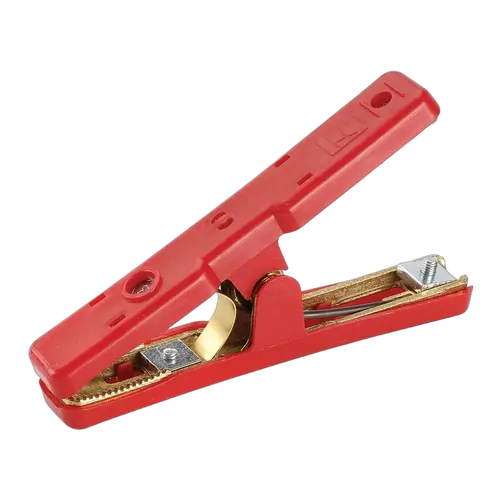 Narva Solid Brass Black Battery Clamp - 400A Red