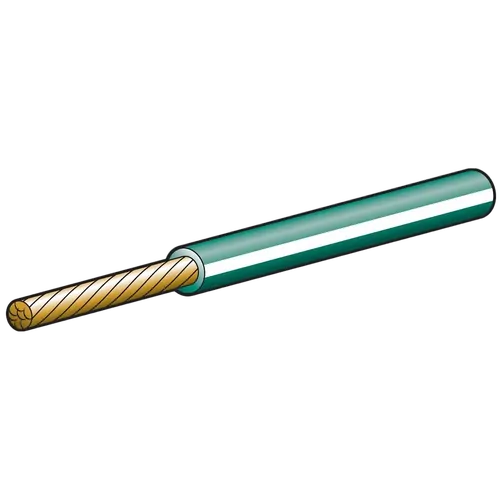 Narva 10A 3mm Green Single Core Cable With White Tracer (30M)