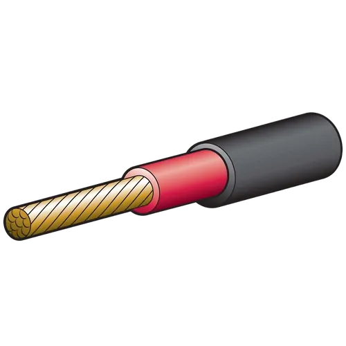 Narva 15A 4mm Single Core Double Insulated Cable Red With Black Sheath (100M)