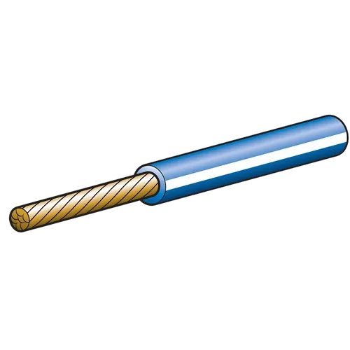 Narva 15A 4mm Blue Single Core Cable With White Tracer (30M)