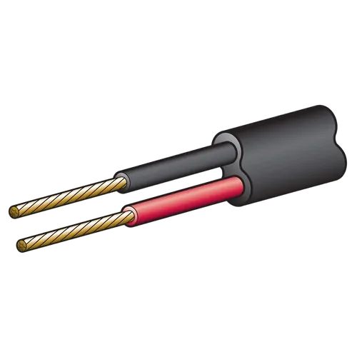 Narva 5A 2mm Twin Core Sheathed Cable (100M) Red/Black (Black Sheath)
