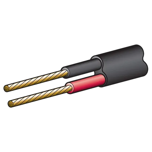 Narva 10A 3mm Twin Core Sheathed Cable (100M) Red/Black (Black Sheath)