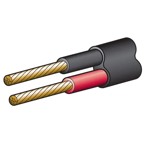 Narva 15A 4mm Twin Core Sheathed Cable (30M) Red/Black (Black Sheath)