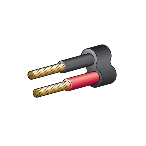 Narva 25A 5mm Twin Core Sheathed Cable (100M) Red/Black (Black Sheath)