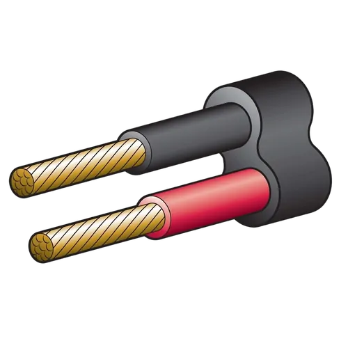 Narva 25A 5mm Twin Core Sheathed Cable (30M) Red/Black (Black Sheath)