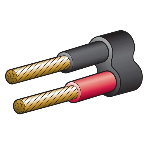 Narva 50A 6mm Twin Core Sheathed Cable (30M) Red/Black (Black Sheath)