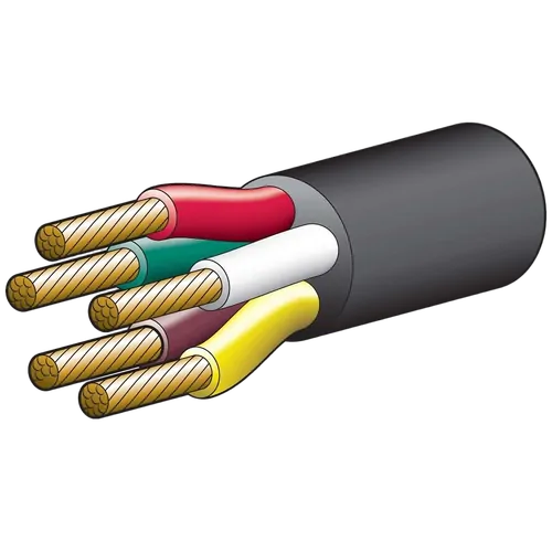 Narva 15A 4mm 5 Core Trailer Cable (30M) Red, Green, Yellow, White, Brown With Black Sheath