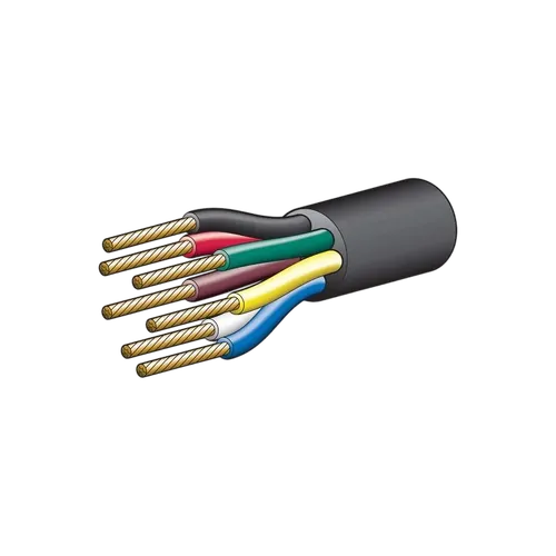 Narva 5A 2.5mm 7 Core Trailer Cable (100M) Red, Green, Yellow, White, Brown With Black Sheath